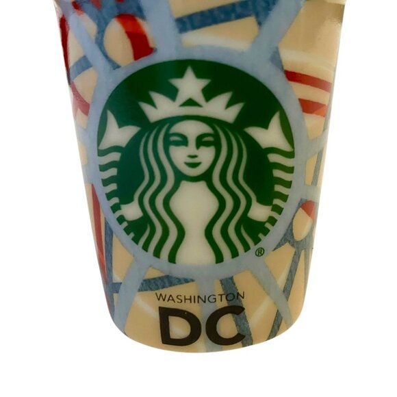 NEW Starbucks Ceramic Hot Coffee Cup Mermaid Logo Ornament Washington DC 2015 - Picture 3 of 12
